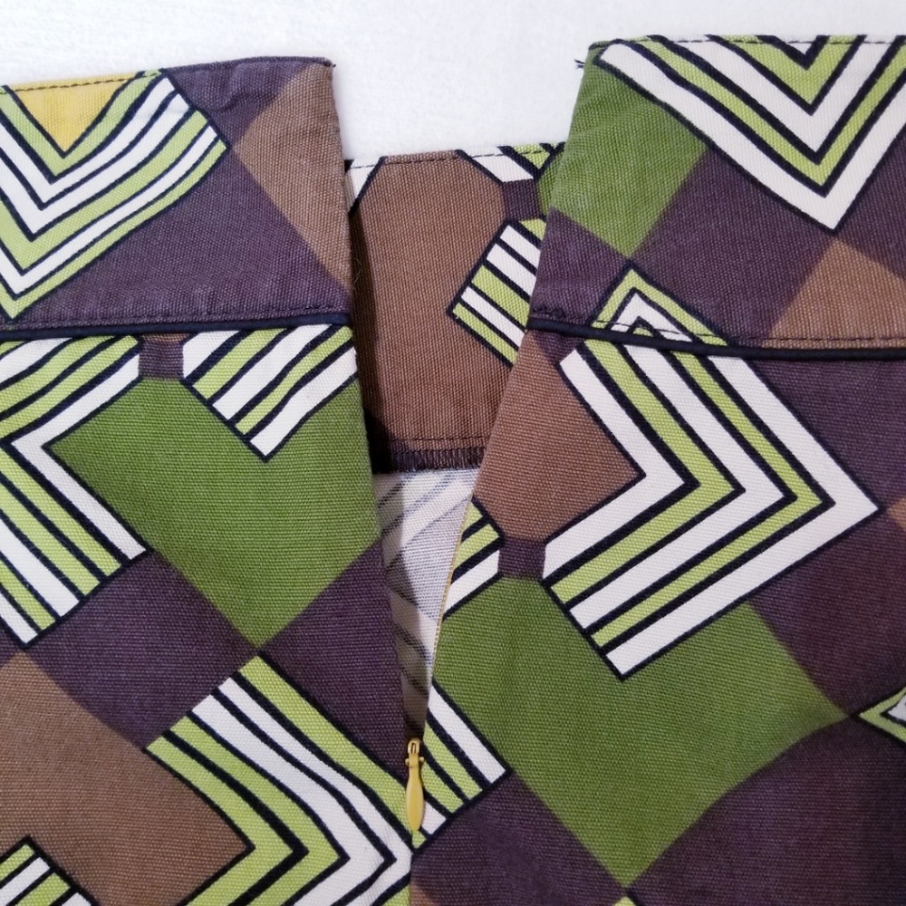 Ann Taylor LOFT Retro Geometric Mod Mini Skirt-NWT - Picture 4 of 6